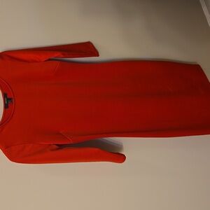 Forever 21 Red Cocktail Sheath Dress 3/4 Sleeve
